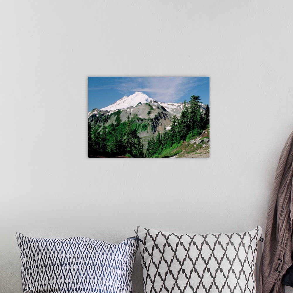 A bohemian room featuring Mt Baker, Cascade Mountains, Washington