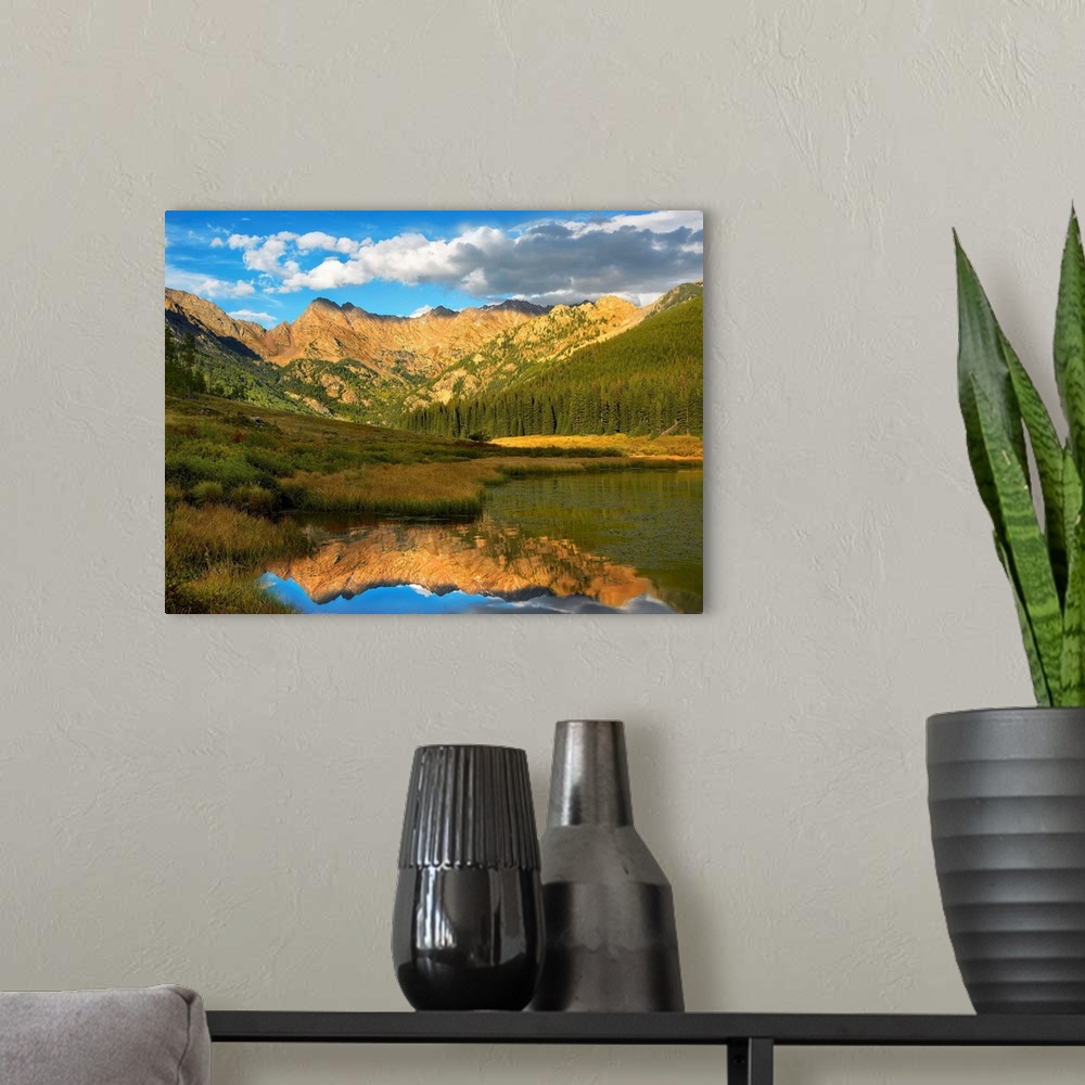 A modern room featuring Mt Powell and Piney Lake, Colorado