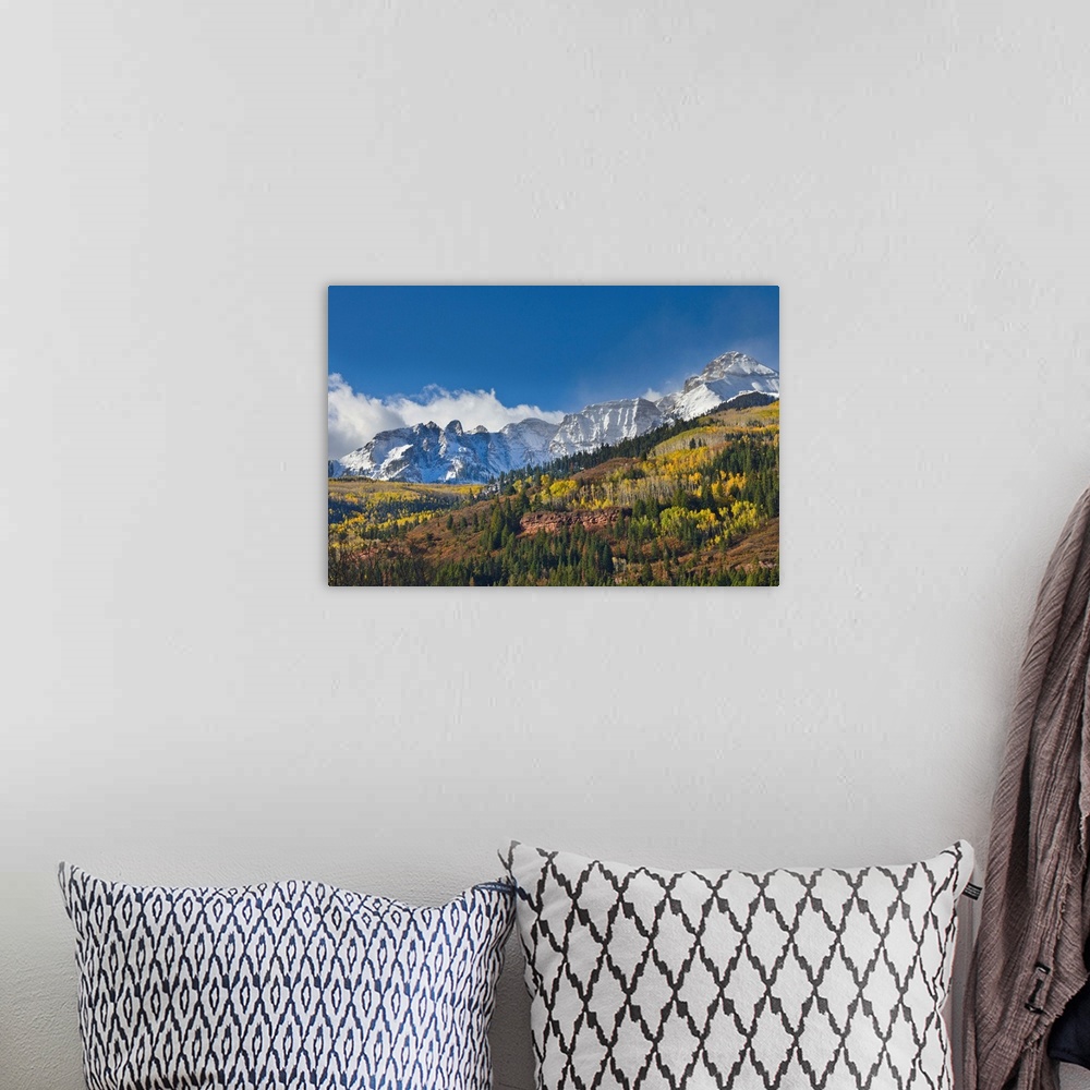 A bohemian room featuring Peaks after First Snow Rocky Mts Colorado