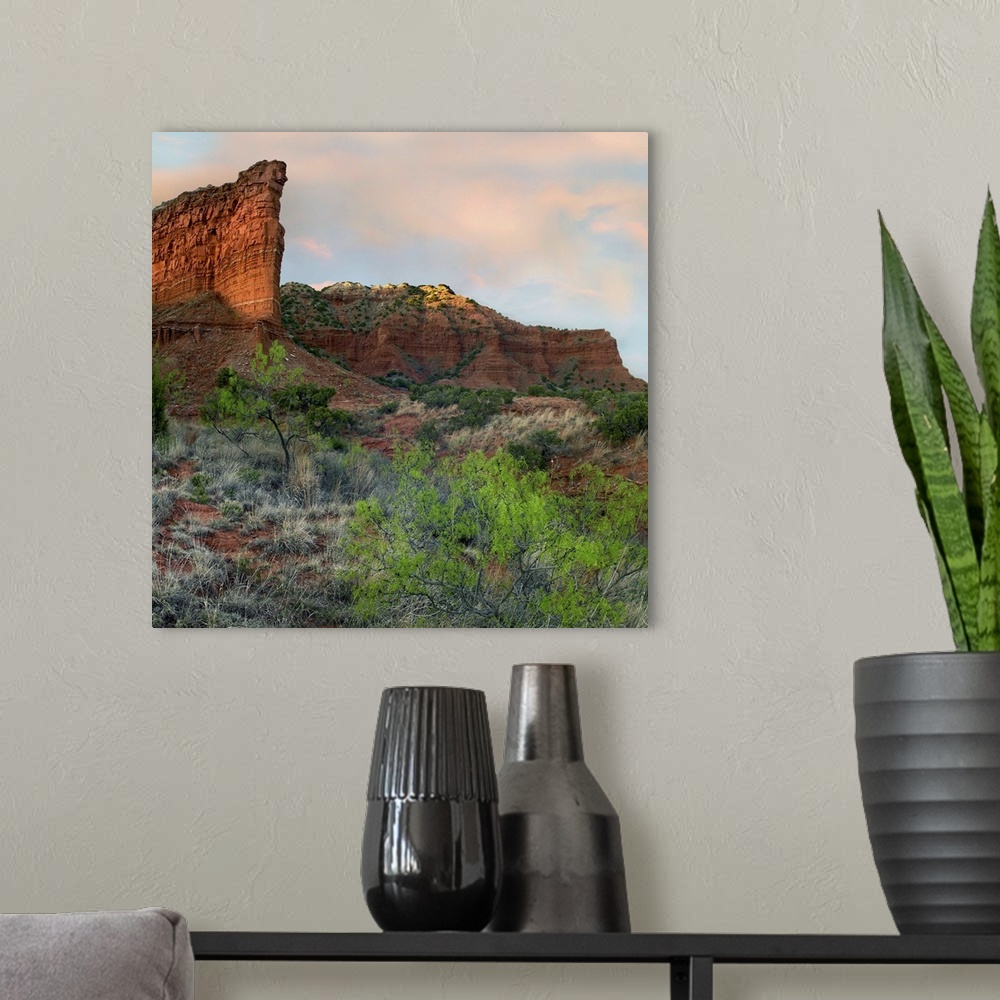 A modern room featuring Sandstone cliffs, Caprock Canyons State Park, Texas