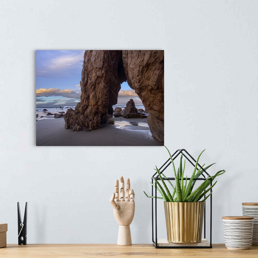 A bohemian room featuring Sea arch, El Matador State Beach, California