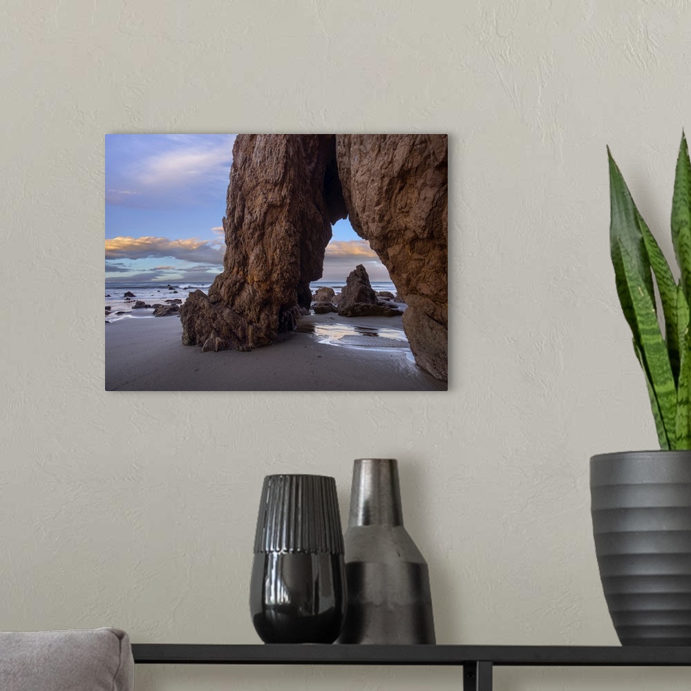 A modern room featuring Sea arch, El Matador State Beach, California