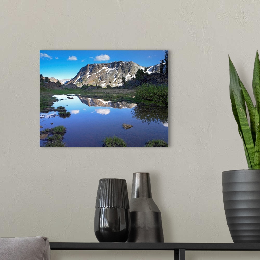 A modern room featuring Wasco Lake, Twenty Lakes Basin, Sierra Nevada Mountains, California