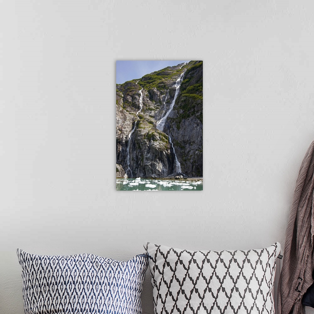A bohemian room featuring Waterfalls near South Sawyer Glacier, Tracy Arm, Tracy Arm-Fords Terror Wilderness, Tongass Natio...