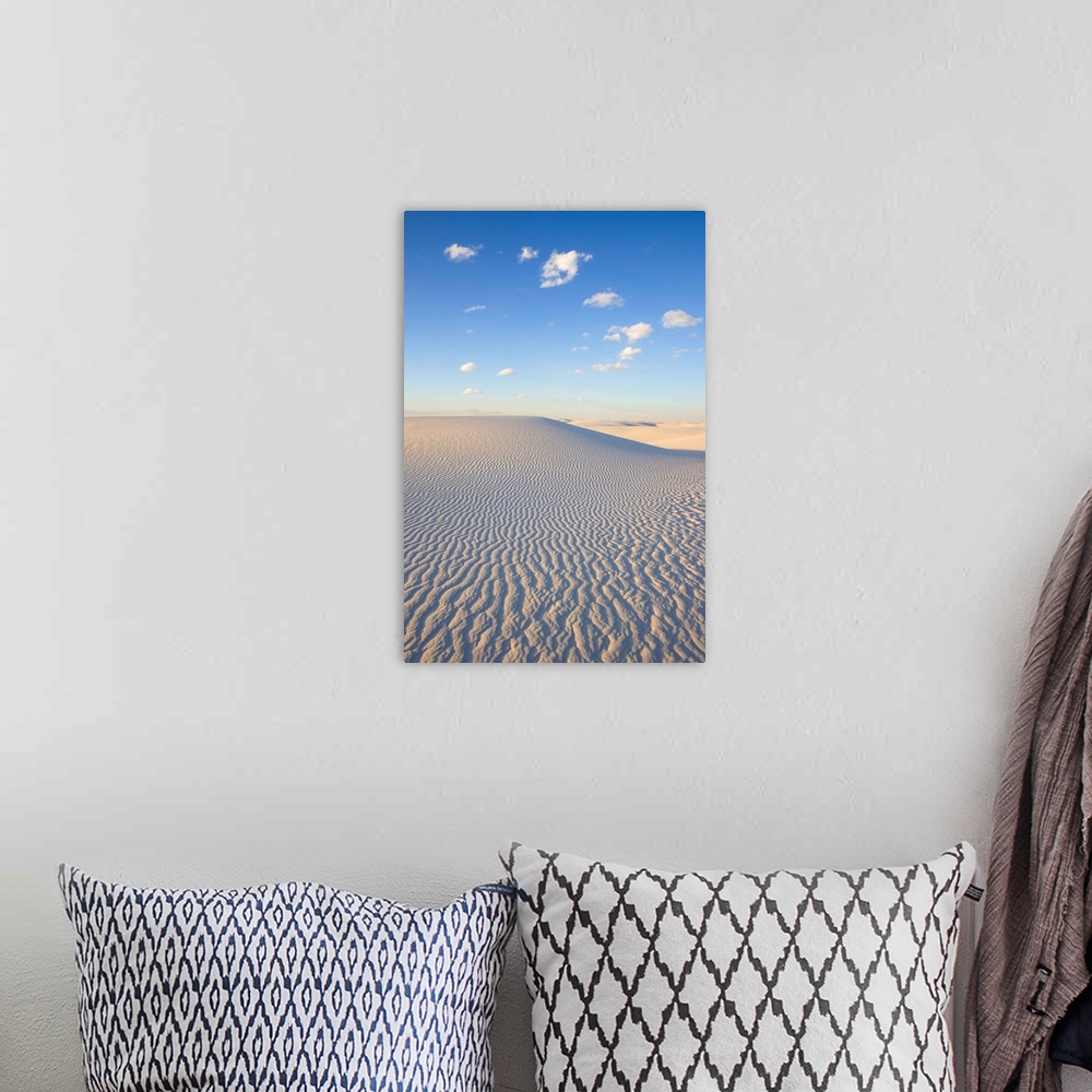A bohemian room featuring White Gypsum Dune in White Sands National Monument New Mexico