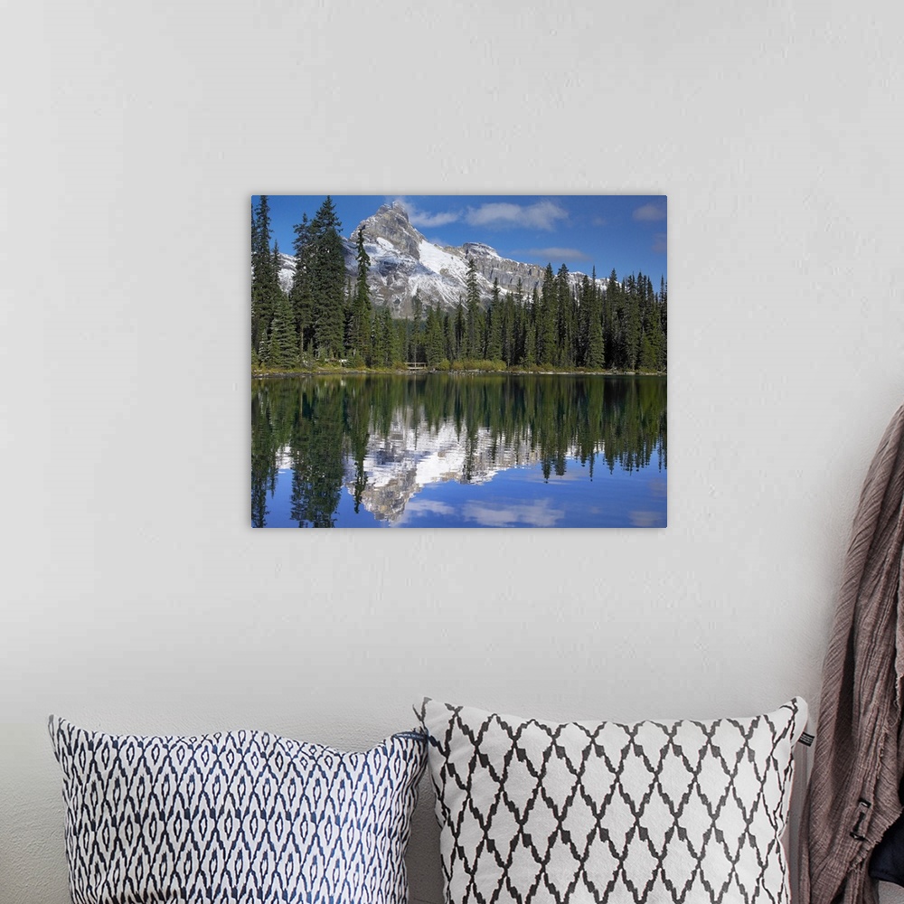 A bohemian room featuring Wiwaxy Peaks and Cathedral Mountain at Lake O'Hara, Canada
