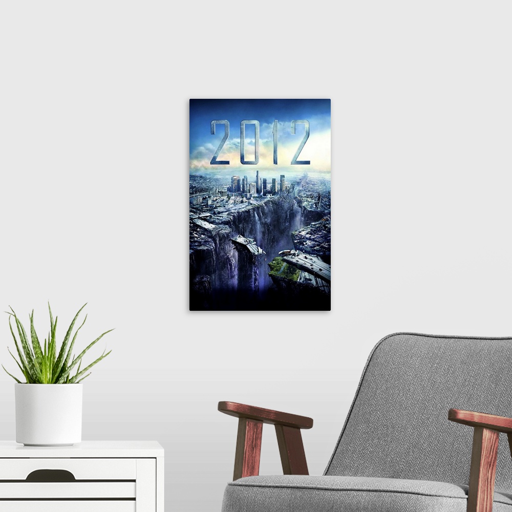 A modern room featuring 2012 - Movie Poster