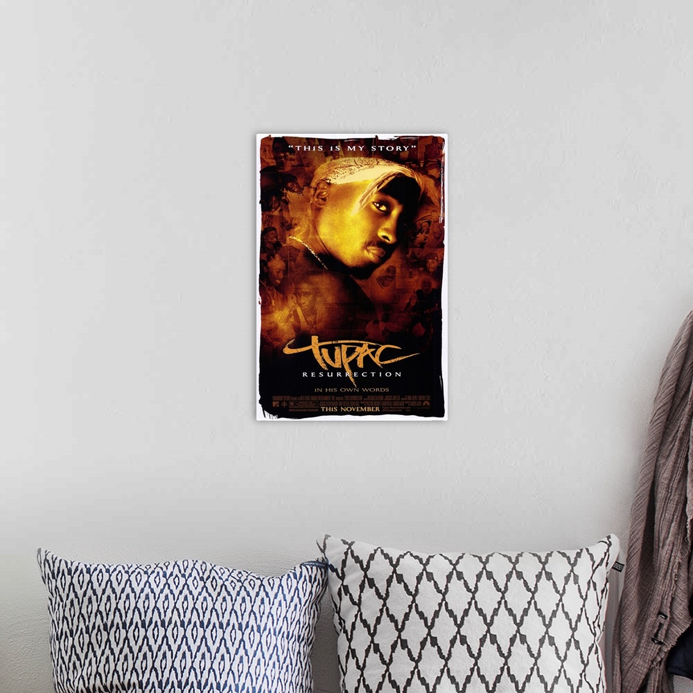 A bohemian room featuring 2Pac (2003)