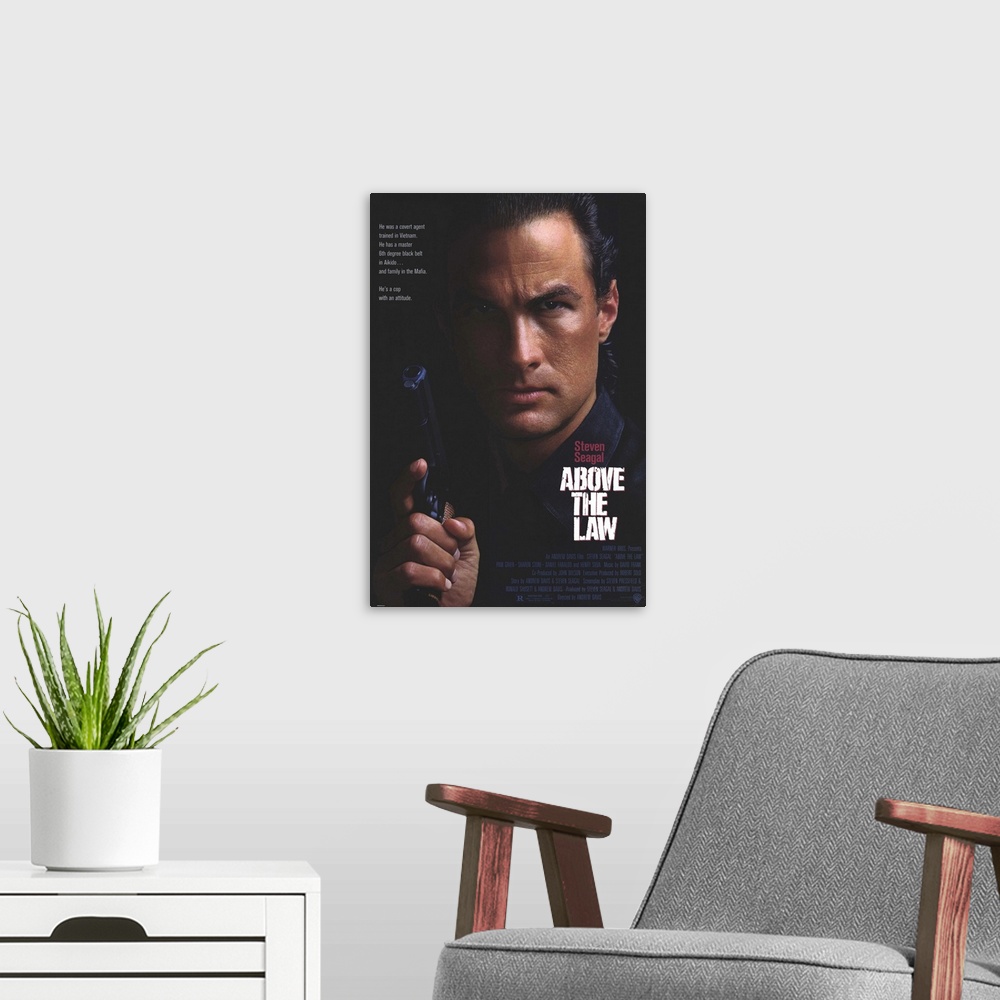 A modern room featuring In his debut, Seagal does his wooden best to portray a tough Chicago police detective planning an...