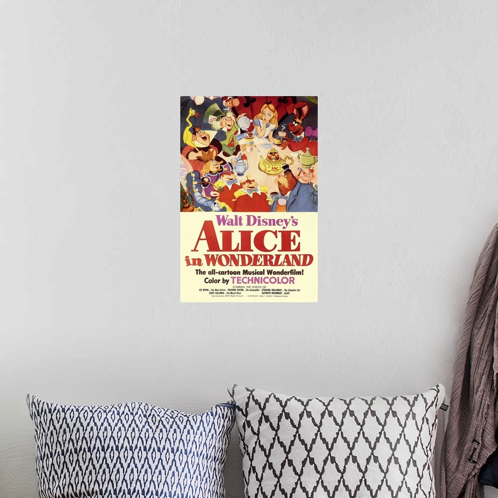 A bohemian room featuring Disney version of Lewis Carroll's Children's story. Alice becomes bored and her mind starts to wa...