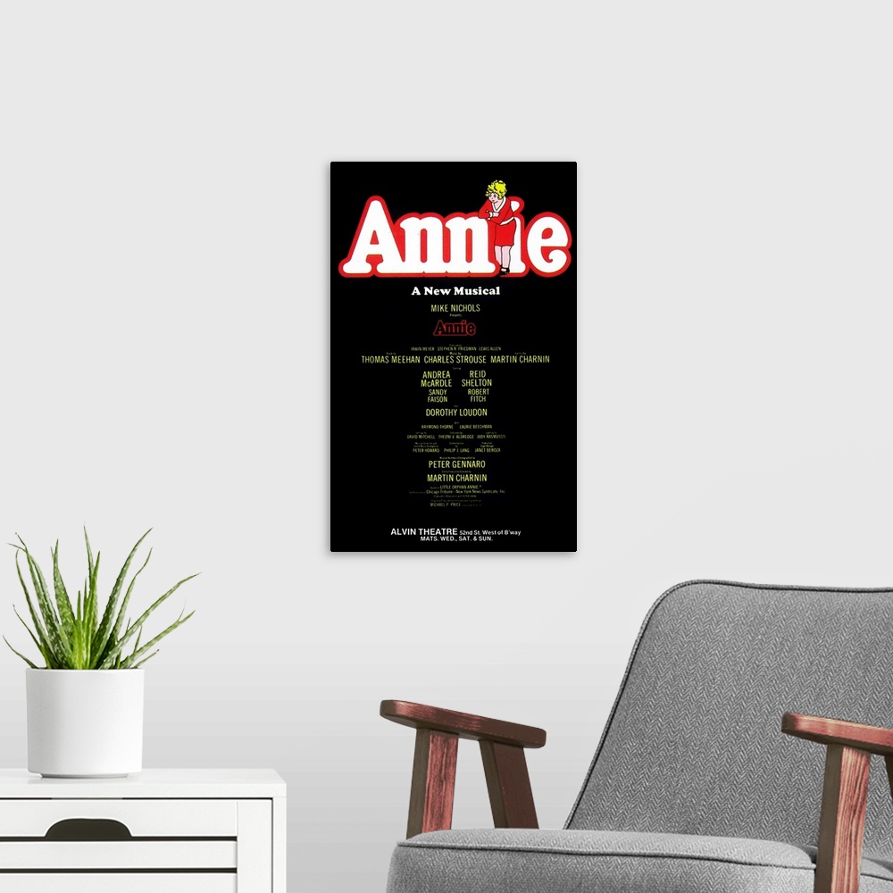 A modern room featuring Annie (Broadway) (1977)
