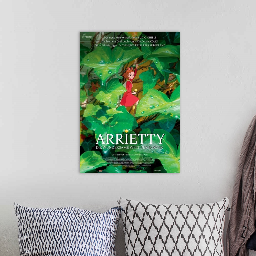 A bohemian room featuring Arrietty - Movie Poster - German