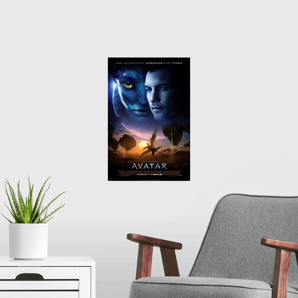 A modern room featuring In the future, Jake, a paraplegic war veteran, is brought to another planet, Pandora, which is in...