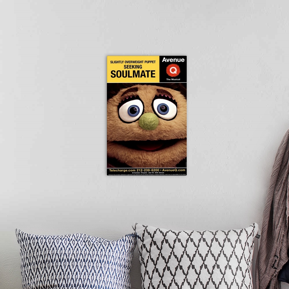 A bohemian room featuring Avenue Q (Broadway) ()