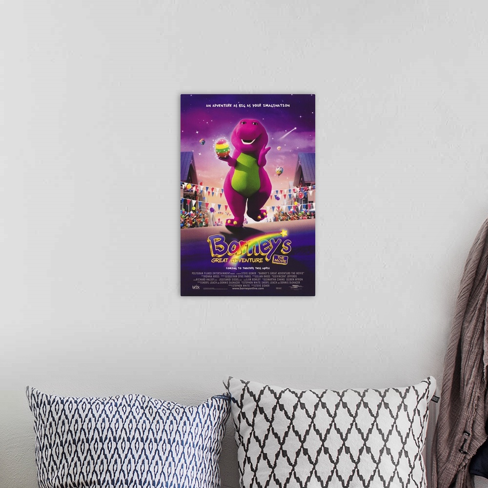 A bohemian room featuring First the bad news: that big purple dweebosaur made a movie and your three-year-old is going to m...