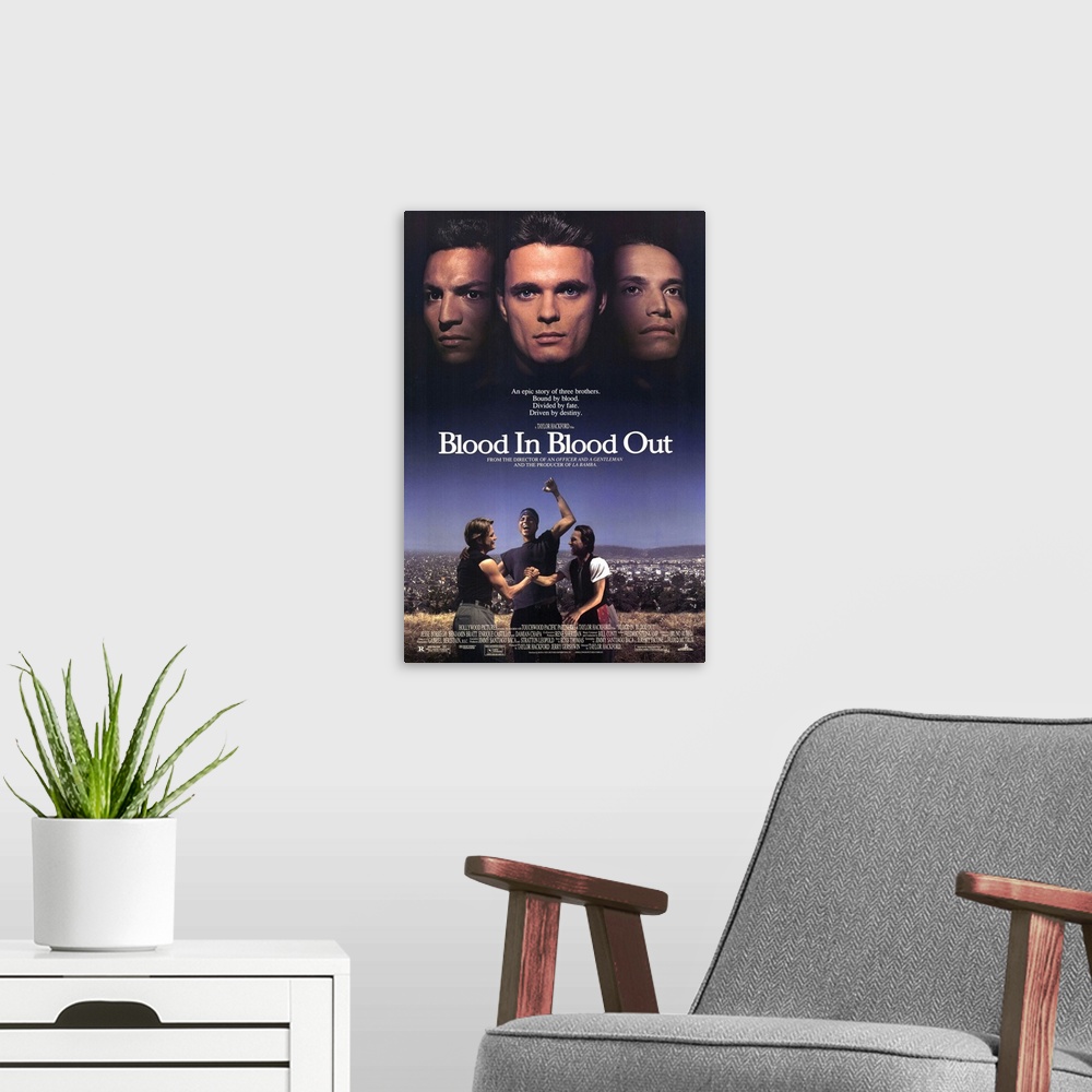 A modern room featuring Three-hour epic about Chicano gang culture focuses on three buddies whose lives evolve into a dru...