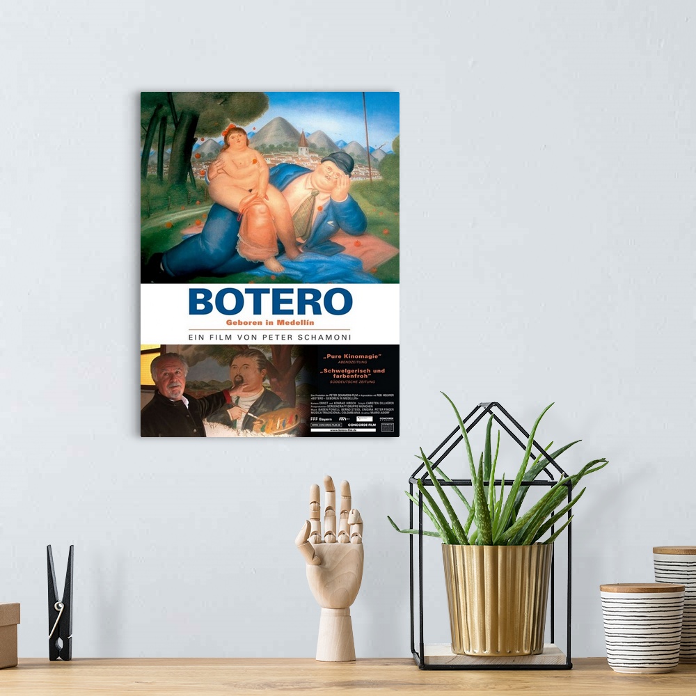A bohemian room featuring Botero Born in Medellin - Movie Poster - German