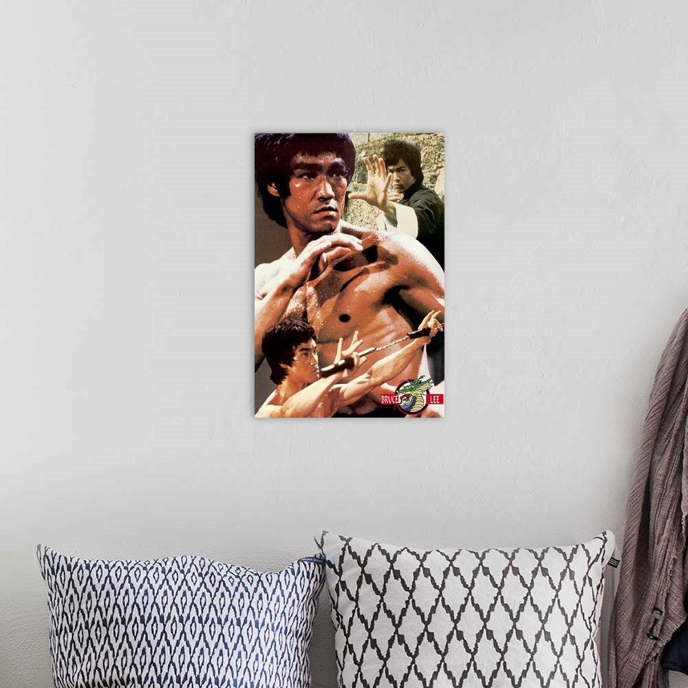 A bohemian room featuring Bruce Lee ()