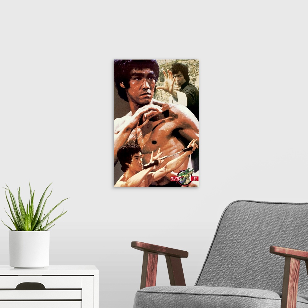 A modern room featuring Bruce Lee ()