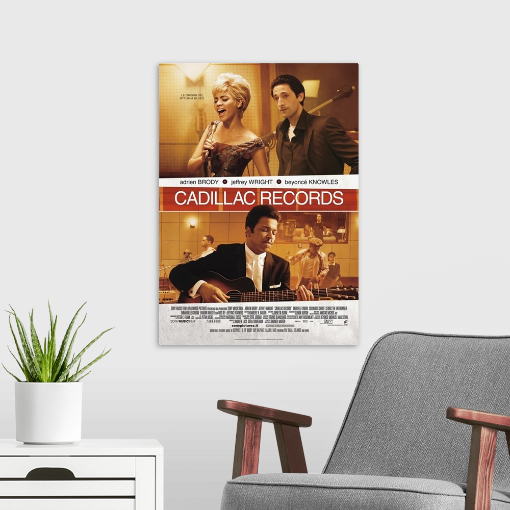 A modern room featuring Cadillac Records - Movie Poster - Israel