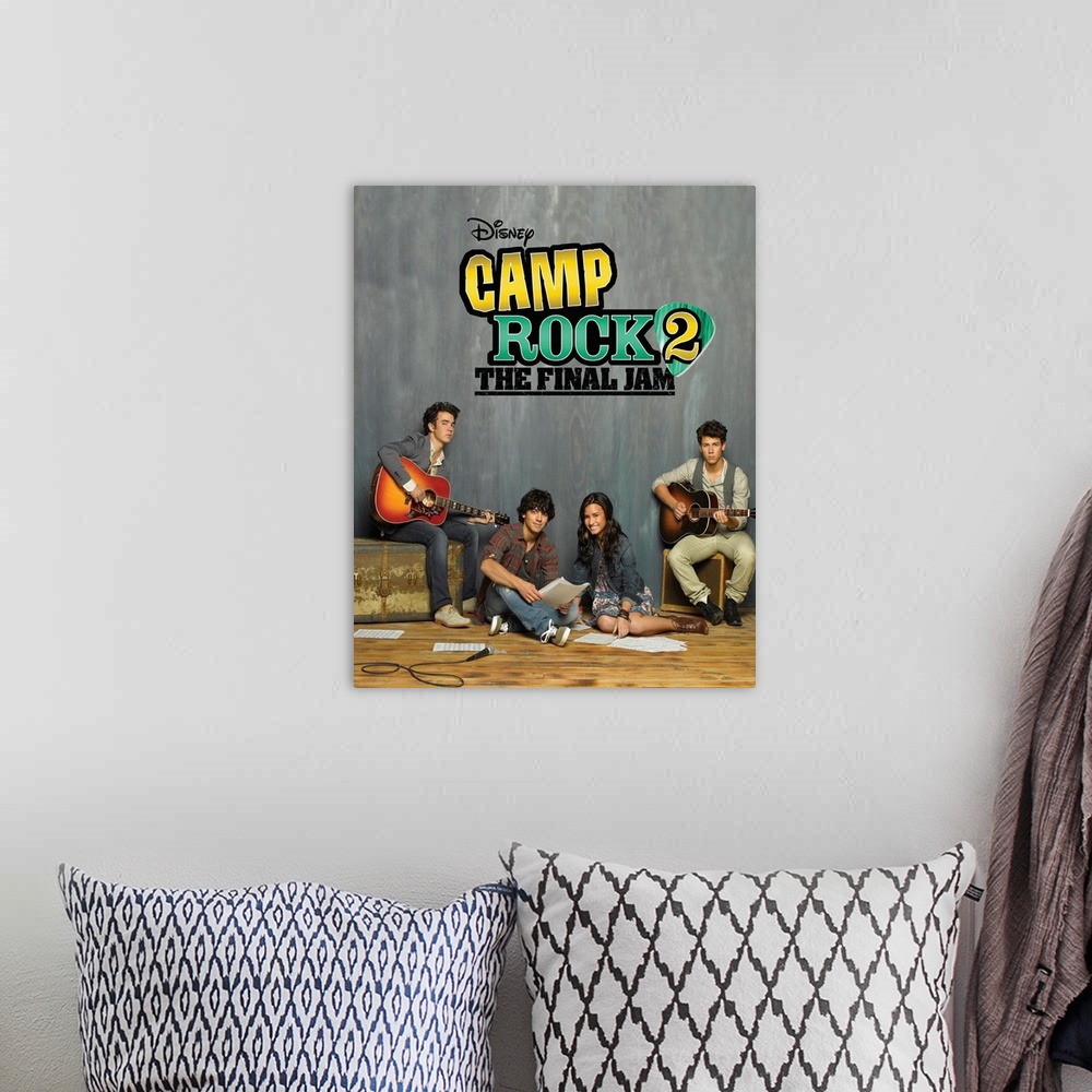 A bohemian room featuring Camp Rock: The Final Jam - Movie Poster