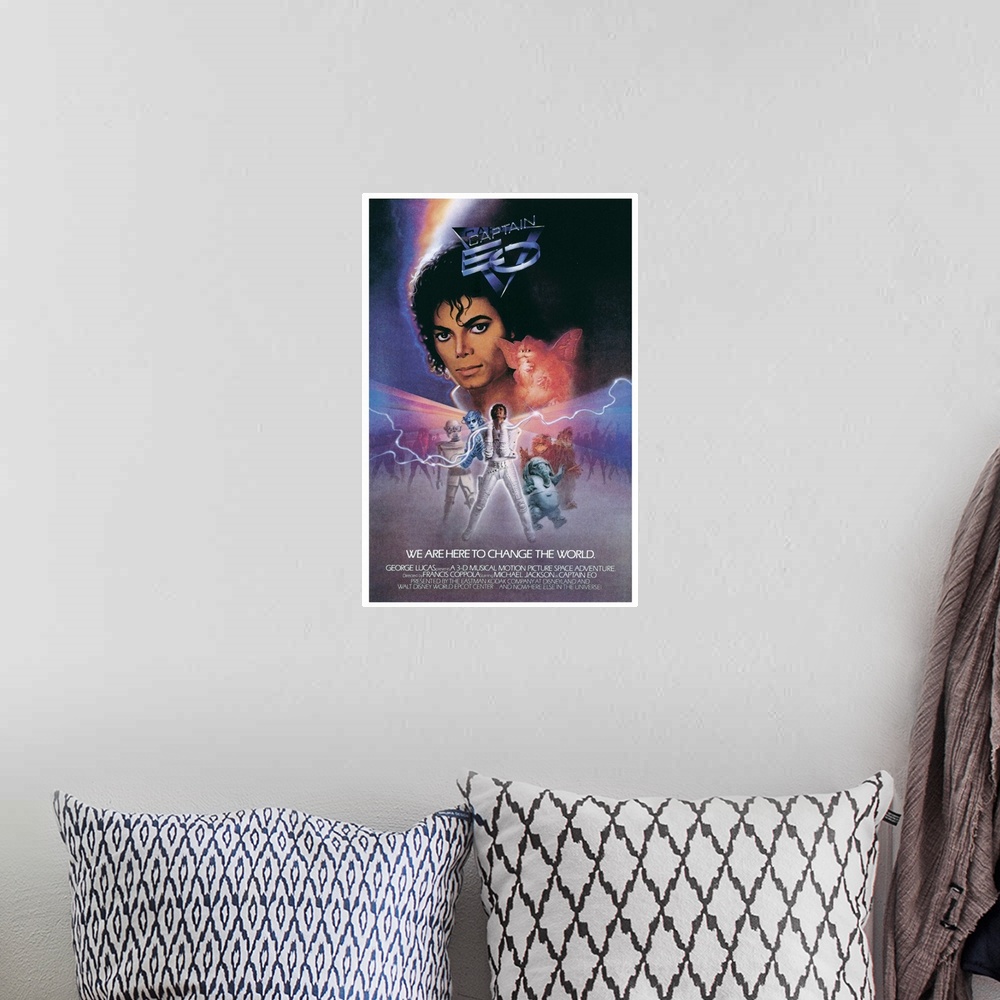 A bohemian room featuring Captain EO (1986)
