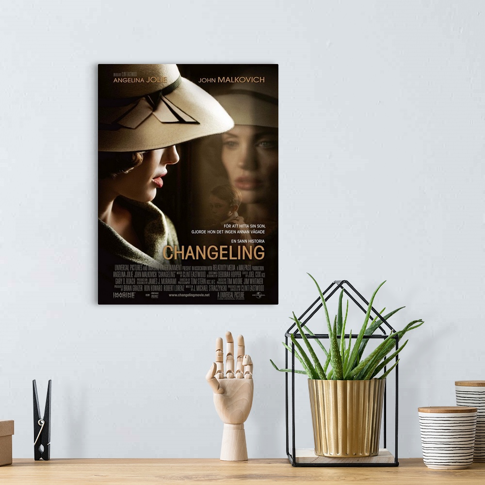 A bohemian room featuring Changeling - Movie Poster - Swedish
