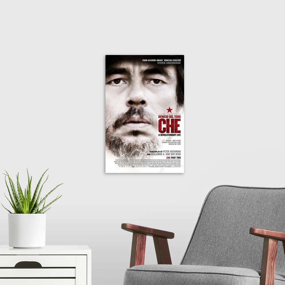 A modern room featuring Che: Part One (2008) - Movie Poster
