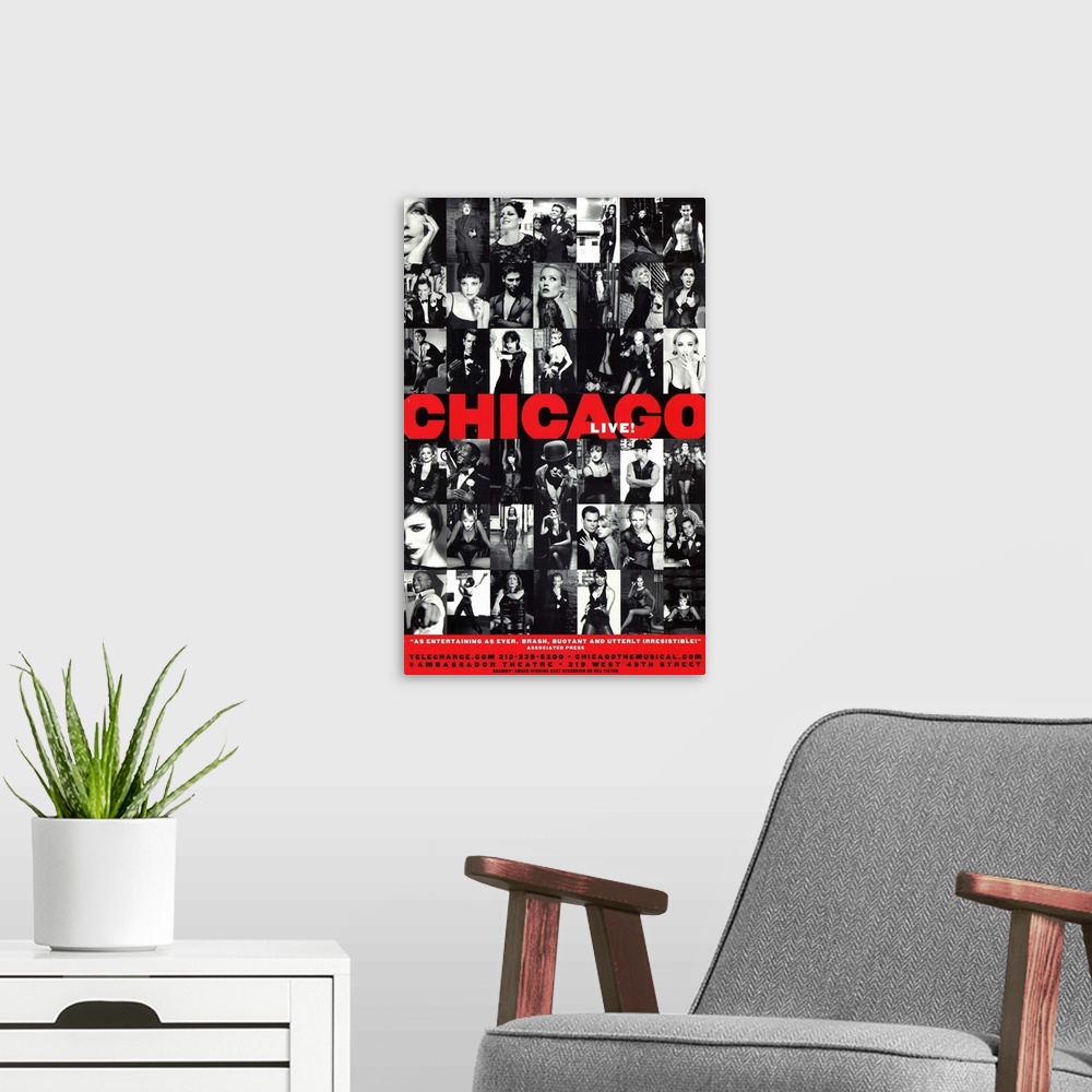 A modern room featuring Chicago (Broadway) ()