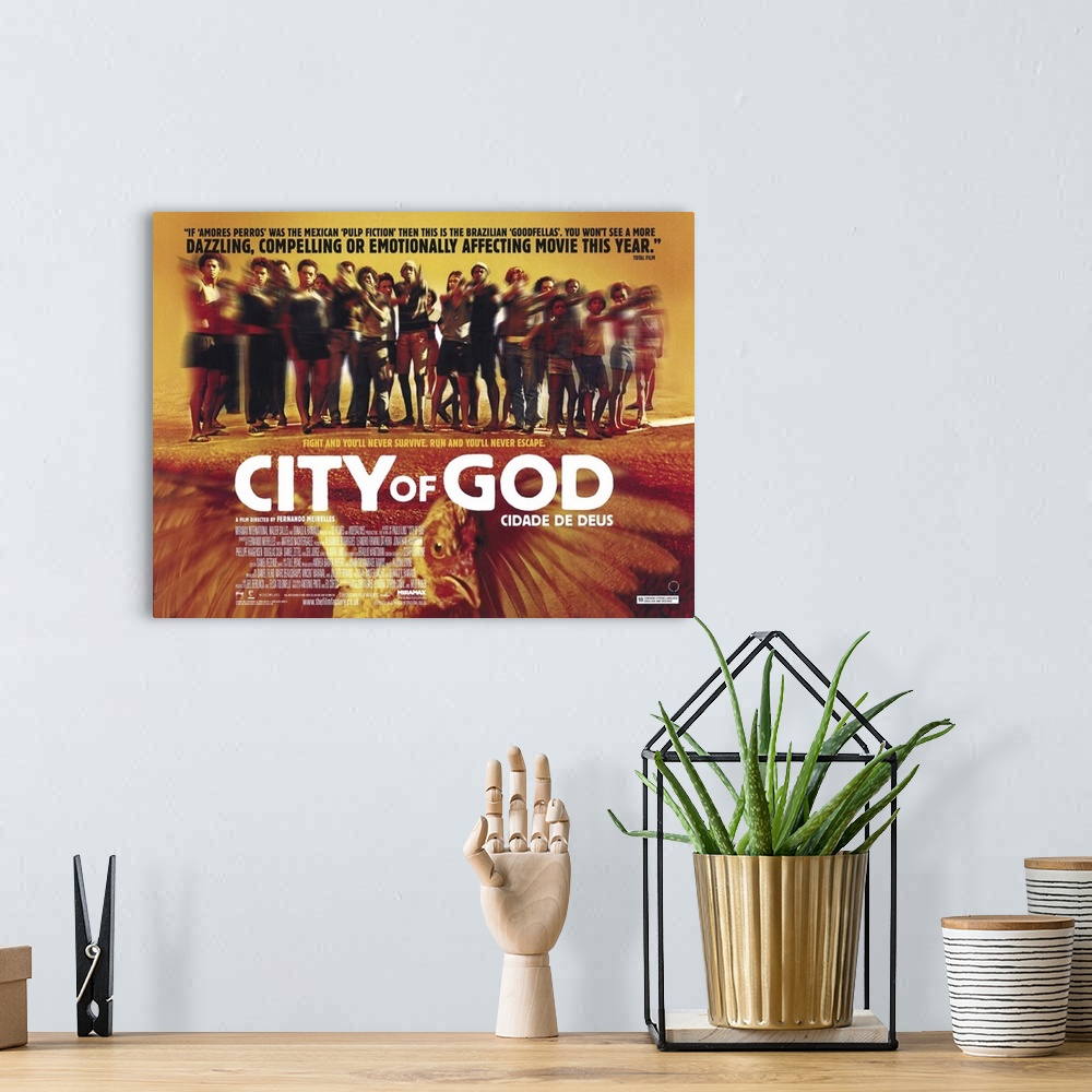 A bohemian room featuring City of God (2003)