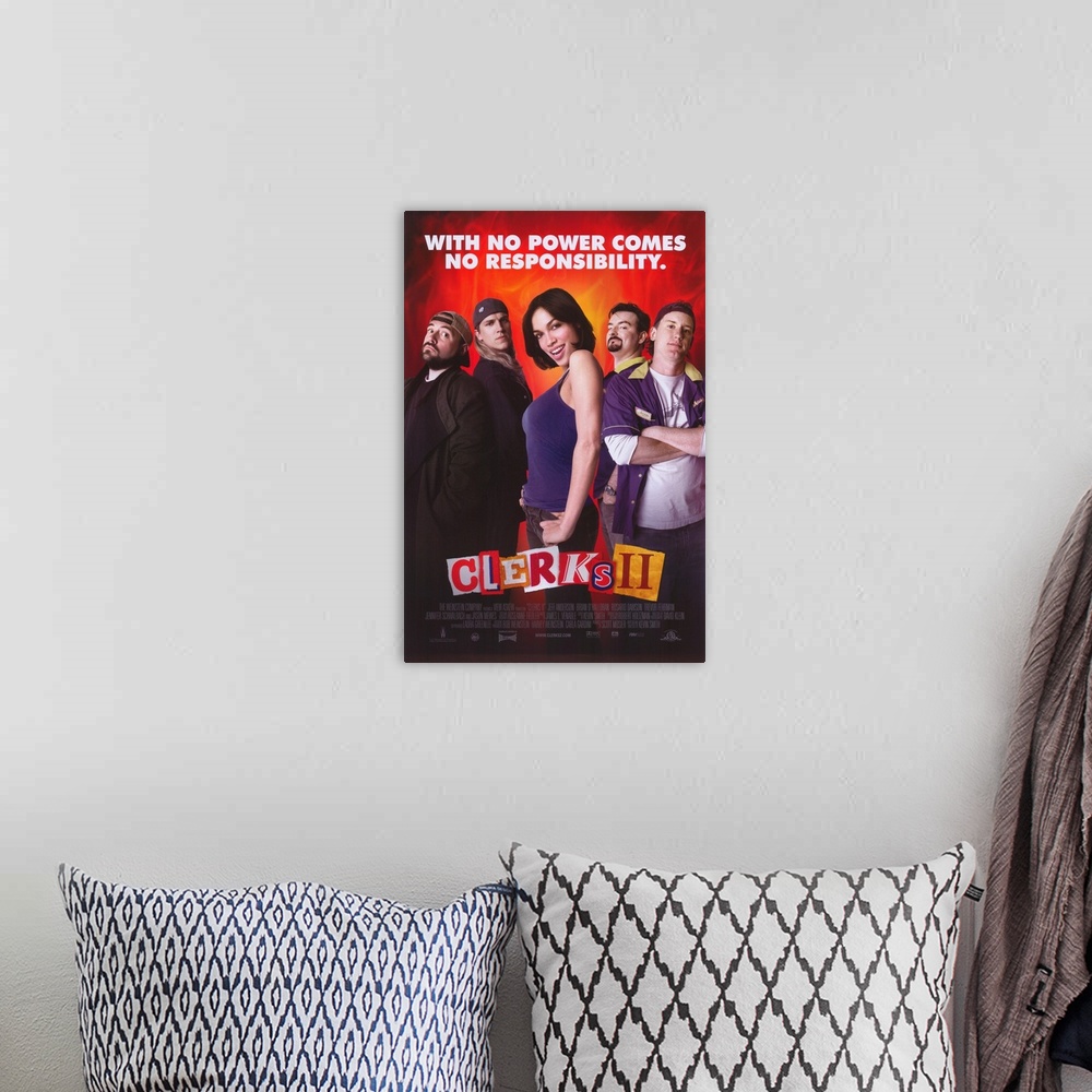 A bohemian room featuring Clerks II (2006)