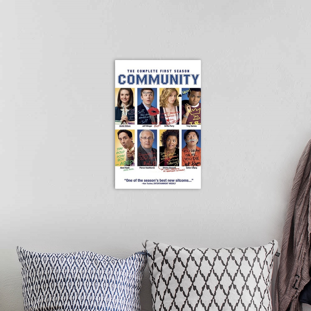A bohemian room featuring Community - TV Poster