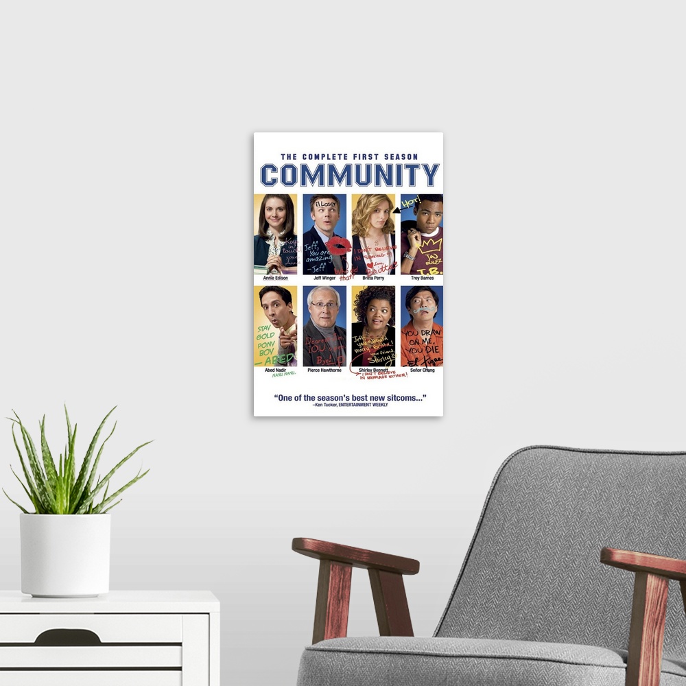 A modern room featuring Community - TV Poster