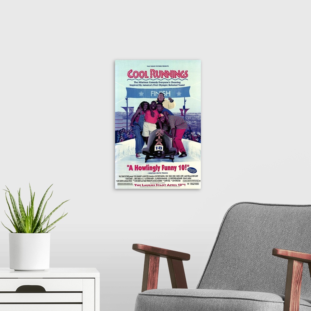 A modern room featuring Bright, slapstick comedy based on the true story of the Jamaican bobsled team's quest to enter th...