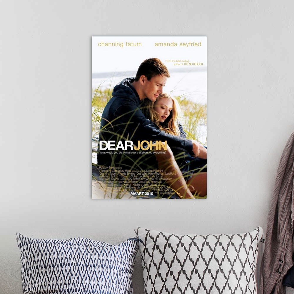 A bohemian room featuring Dear John - Movie Poster