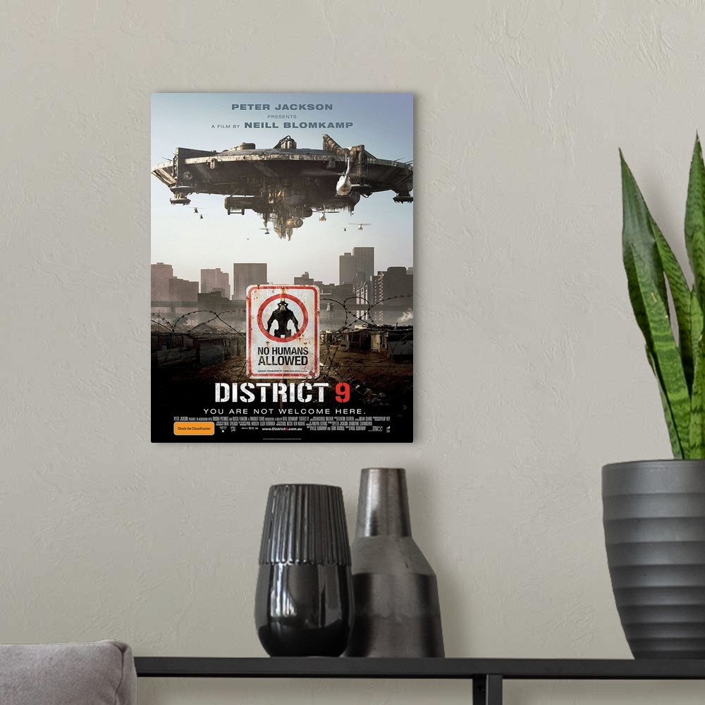 A modern room featuring District 9 - Movie Poster - Australian