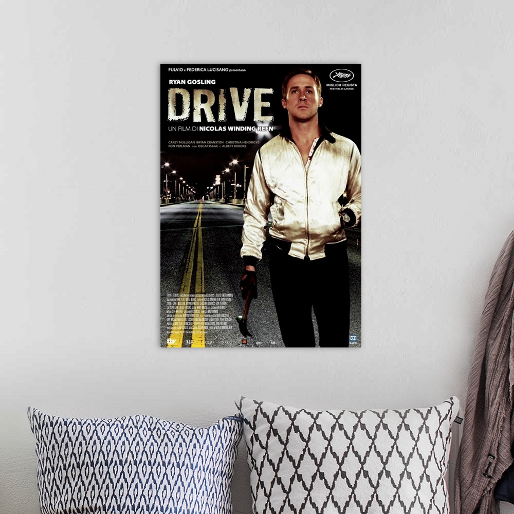 A bohemian room featuring Drive - Movie Poster - French