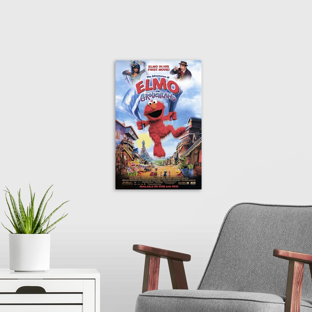 A modern room featuring Elmo in Grouchland (1999)