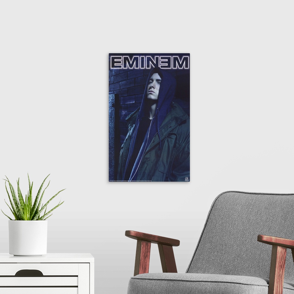 A modern room featuring Eminem (2002)
