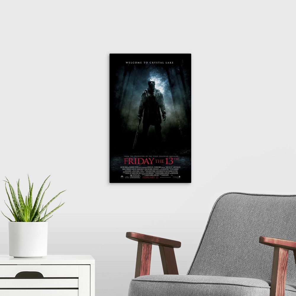 A modern room featuring Friday the 13th (2009)