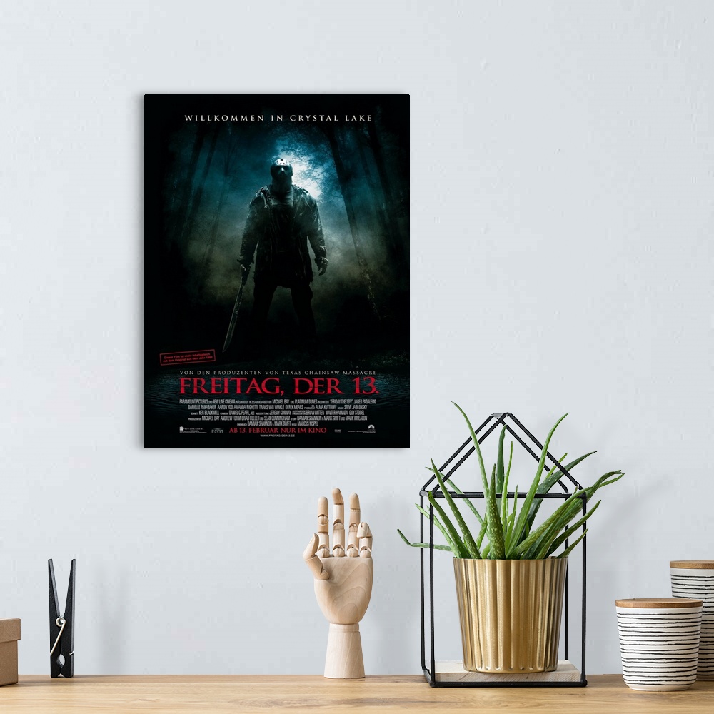 A bohemian room featuring Friday the 13th - Movie Poster - German