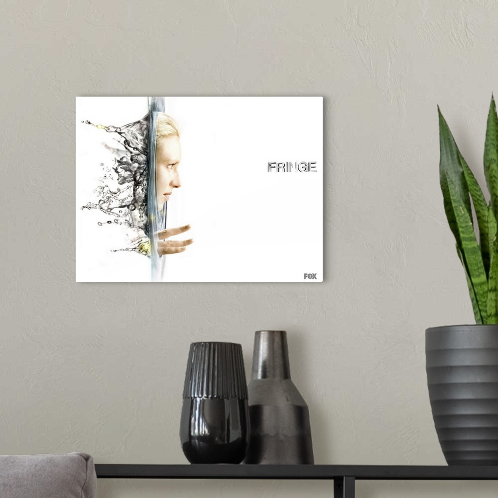 A modern room featuring Fringe - TV Poster