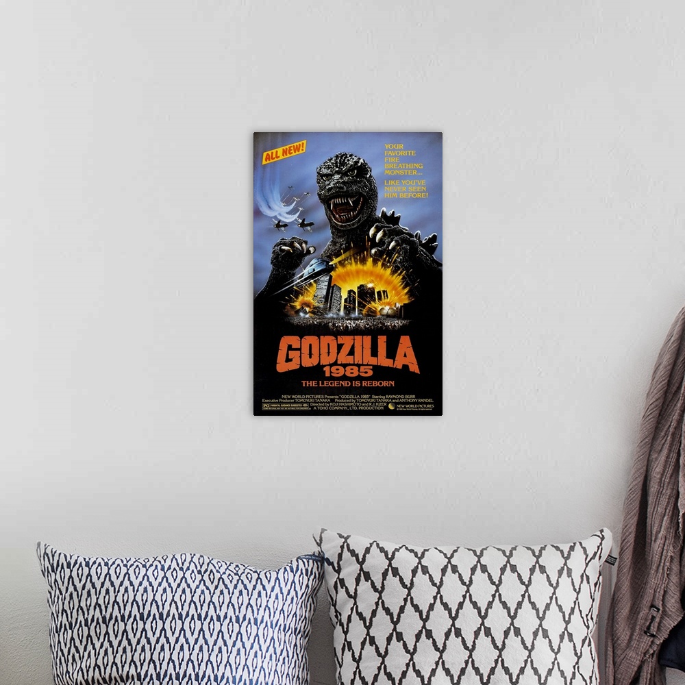 A bohemian room featuring Godzilla is awakened from underwater slumber by trolling nuclear submarines belonging to the supe...
