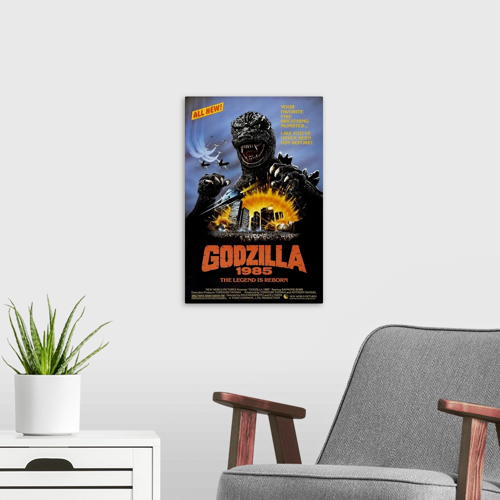 A modern room featuring Godzilla is awakened from underwater slumber by trolling nuclear submarines belonging to the supe...