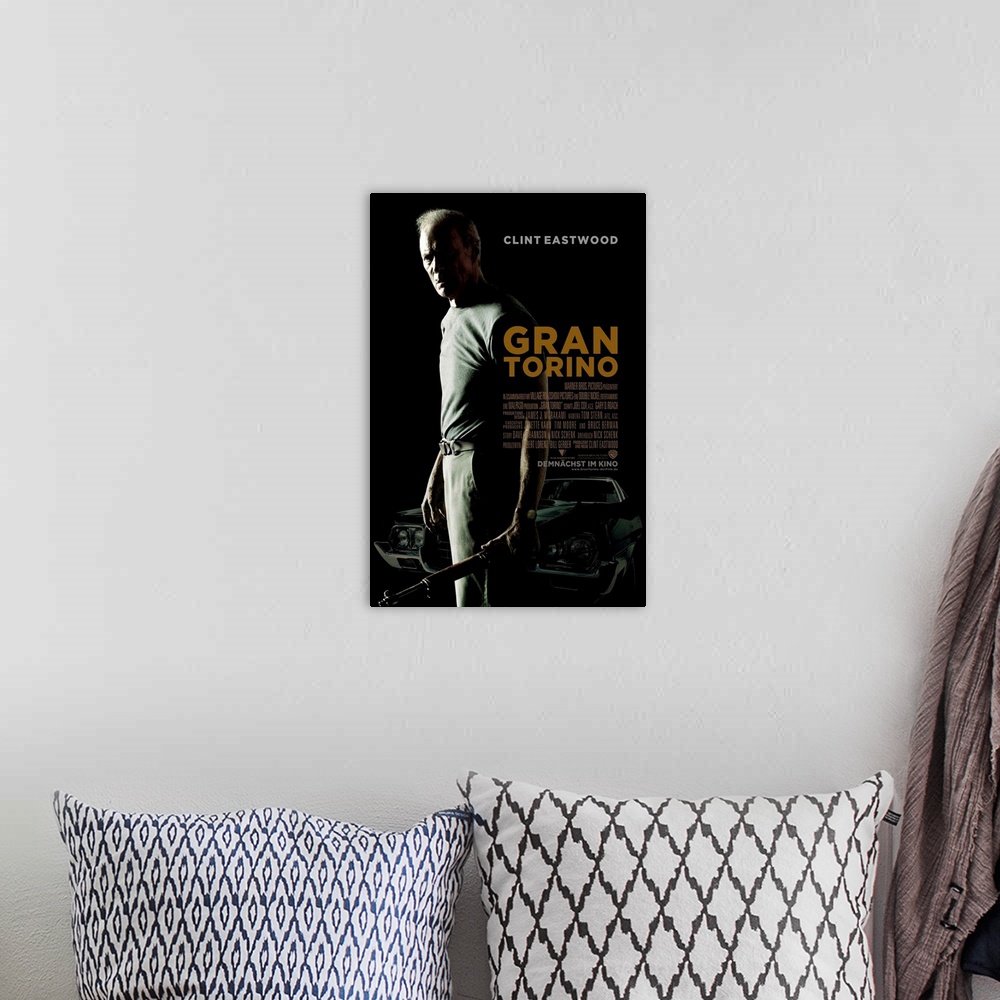 A bohemian room featuring Gran Torino - Movie Poster - German