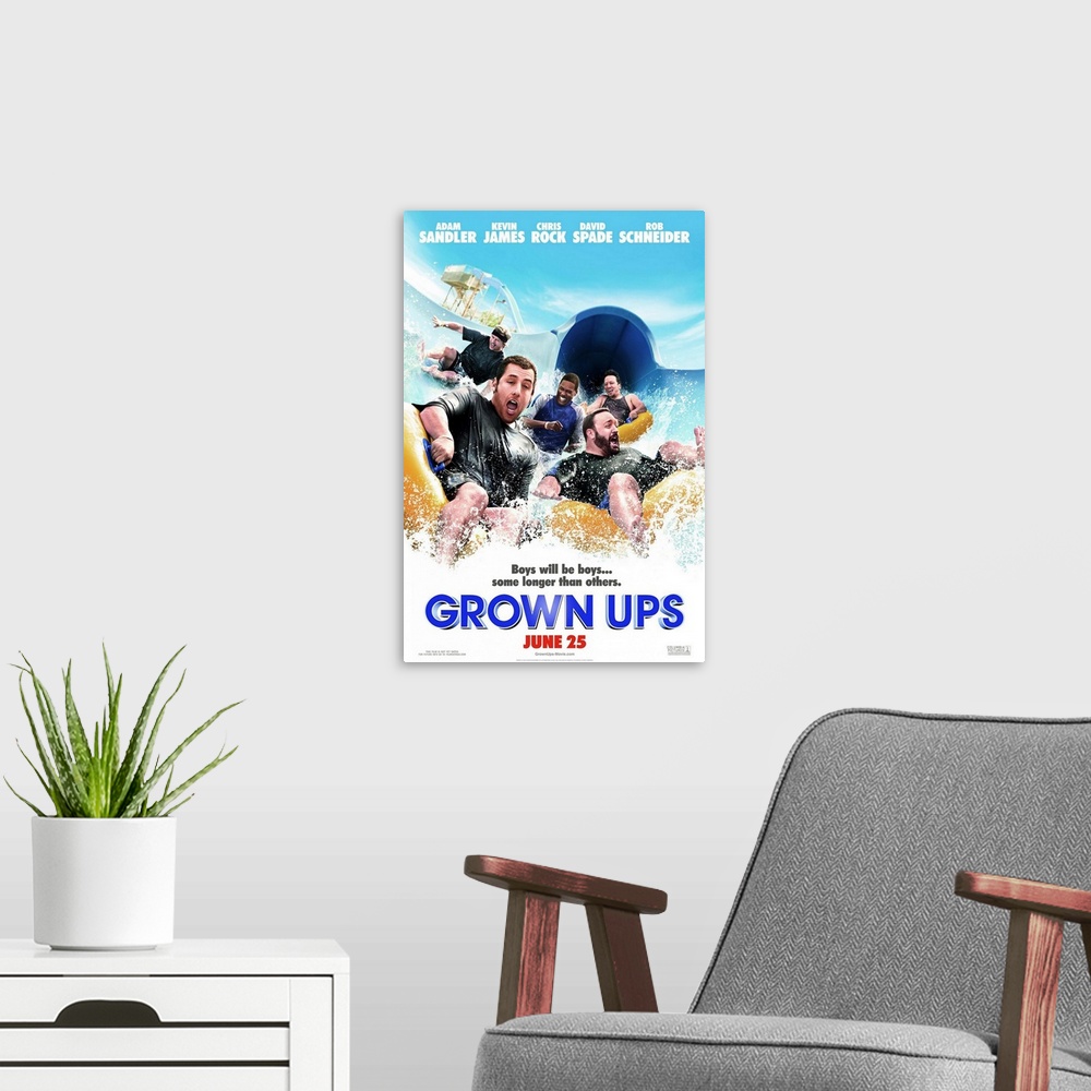 A modern room featuring Thirty years after their high school graduation, five good friends reunite for a Fourth of July h...