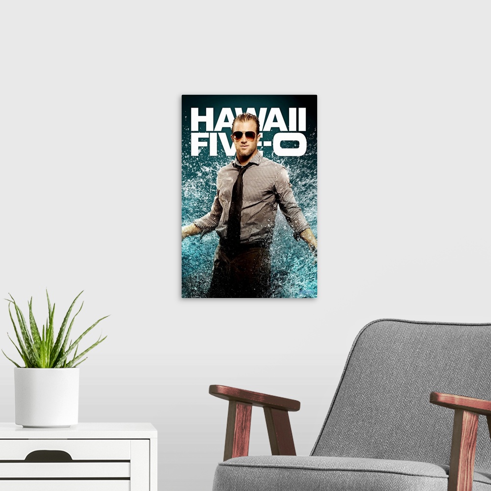 A modern room featuring Hawaii Five-0 - TV Poster