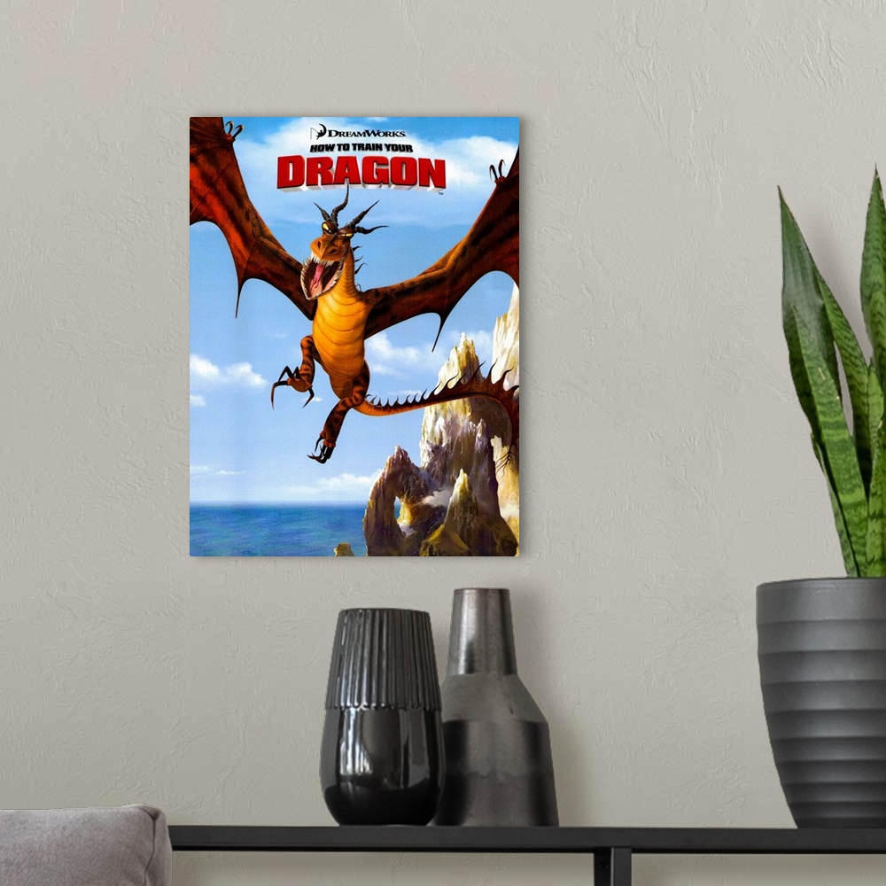 A modern room featuring How to Train Your Dragon (2010)