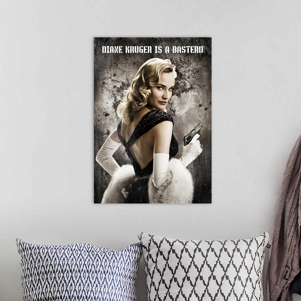 A bohemian room featuring Inglourious Basterds - Movie Poster