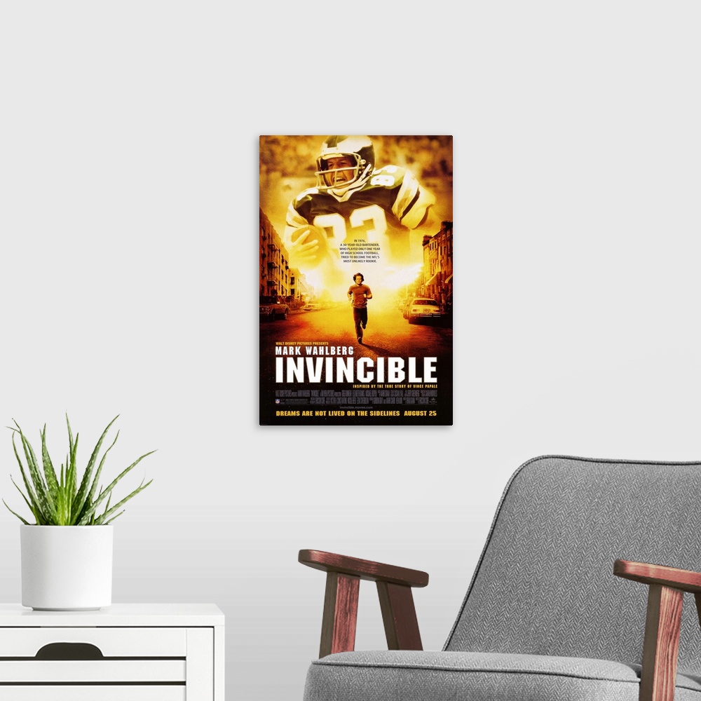A modern room featuring Invincible (2005)